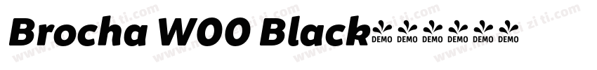 Brocha W00 Black字体转换